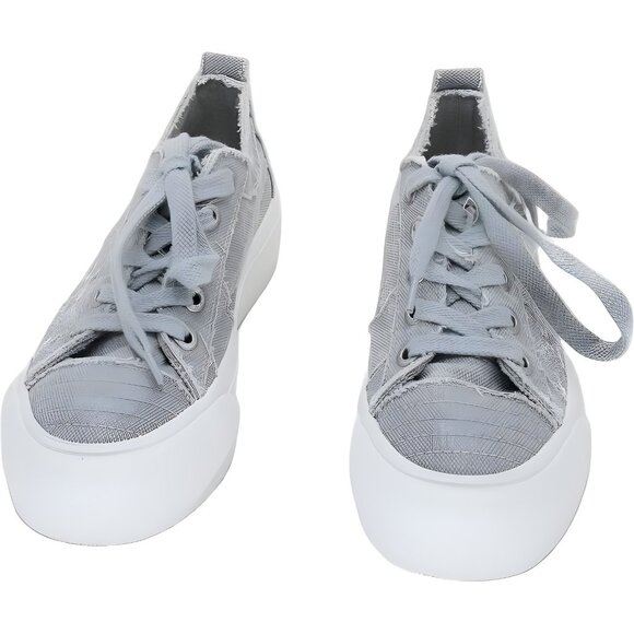 Blowfish Malibu Sadie-Sun Embroidered Canvas Sneakers Gray Women's US 8.5M - Picture 5 of 6